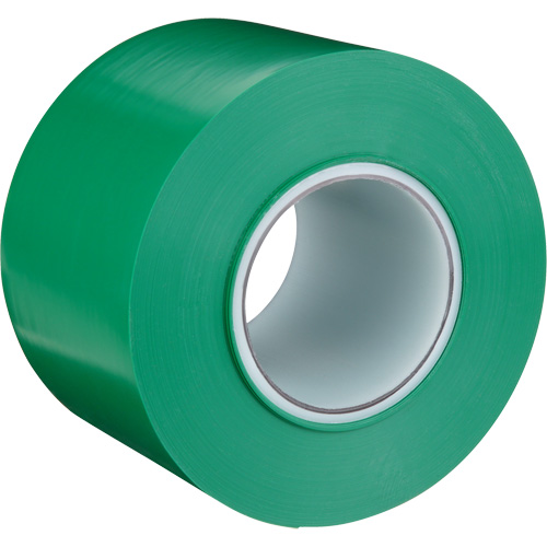 Durable Floor Marking Tape 971, 4" x 108', Vinyl, Green Moffatt Supply & Specialties