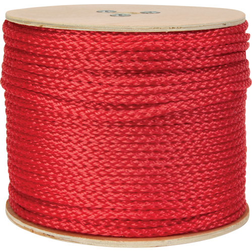 Corde rouge tress&eacute;e, Polypropyl&egrave;ne, 500' Moffatt Supply & Specialties