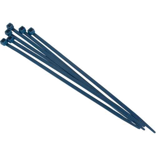 Metal Detectable Cable Ties, 8" L, 120 lbs. Tensile Strength Moffatt Supply & Specialties