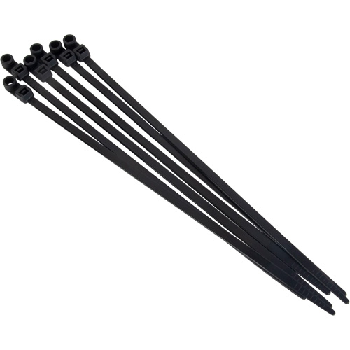Attache-c&acirc;ble &agrave; visser, Longueur 8", R&eacute;sistance &agrave; la traction 50 lb, Noir Moffatt Supply & Specialties