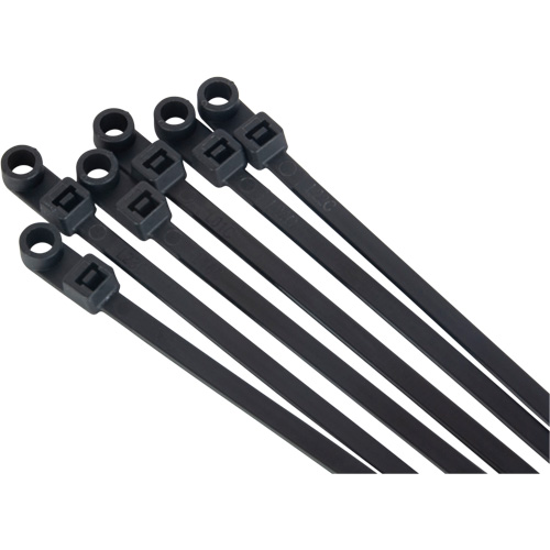 Attache-c&acirc;ble &agrave; visser, Longueur 8", R&eacute;sistance &agrave; la traction 50 lb, Noir Moffatt Supply & Specialties