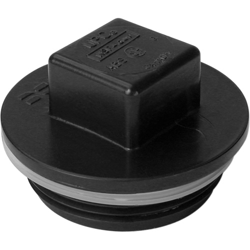 Bouchon filet&eacute;, Regard de nettoyage, 1-1/4" dia., Plastique Moffatt Supply & Specialties