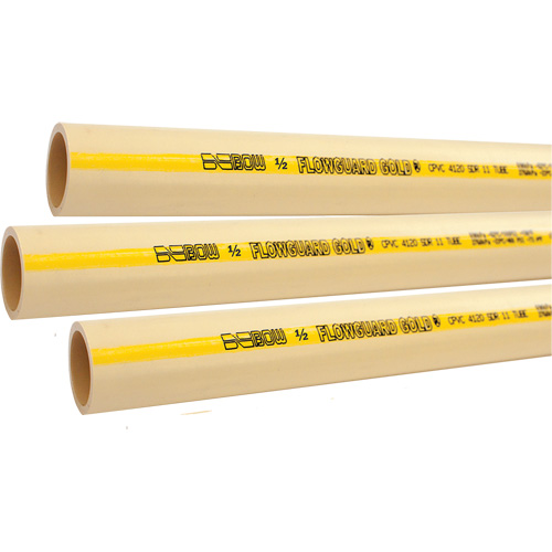 Tuyau pour eau froide ou chaude Flowguard Gold, PVC-C, 20' lo x 1,5" dia. Moffatt Supply & Specialties