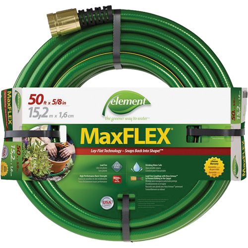 Boyau d'arrosage Element MaxFlex, Copolym&egrave;re, 5/8" dia x 50' Moffatt Supply & Specialties