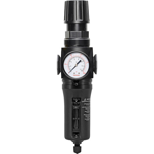 Filtre/r&eacute;gulateur drain manuel avec bol en m&eacute;tal Modulair 300, 1/4" NPT, 250 PSI, Capacit&eacute; de 5,1 oz liq. Moffatt Supply & Specialties