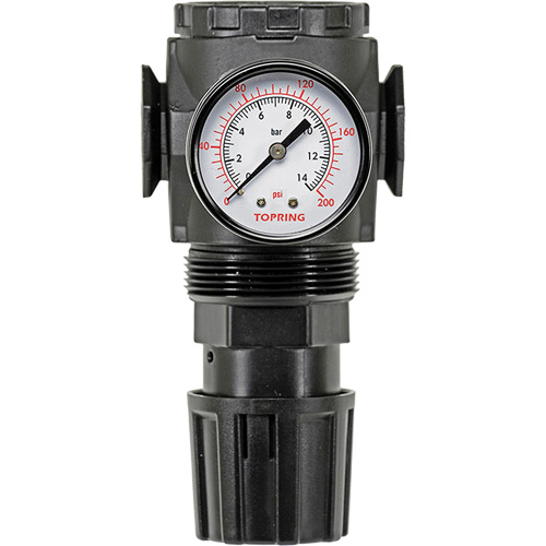 Regulator with Gauge Modulair 300, 1/4" NPT, 300 psi Max. PSI, In Line/Modular Moffatt Supply & Specialties