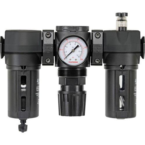 Filter, Regulator & Lubricator Modulair 300 with Manual Drain & Standard Bowl, 3/8" NPTF Moffatt Supply & Specialties