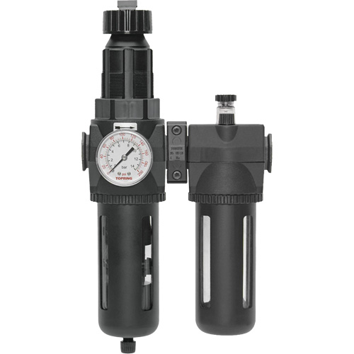 Filter/Regulator & Lubricator Modulair 400 with Gauge & Standard Bowl, 1/2" NPTF Moffatt Supply & Specialties