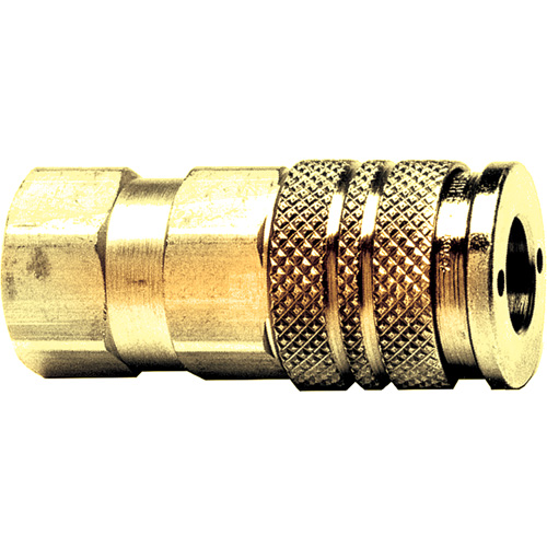 Automatic One-Handed Quick Disconnect, Brass, 1/4" x 3/8" Moffatt Supply & Specialties