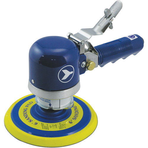 Heavy-Duty Dual-Action Quiet Random Orbit Sander, 6" Dia., 1/4" NPT Inlet, 10000 RPM Moffatt Supply & Specialties