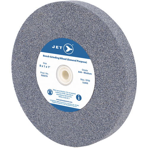 Meule d'&eacute;tabli tout usage A810M, 8" x 1", Arbre de 1" Moffatt Supply & Specialties