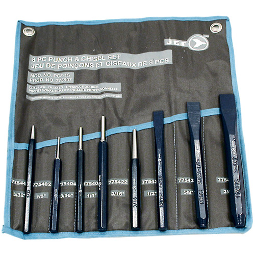 Jeu de poinçons et ciseaux, 8 morcea Moffatt Supply & Specialties