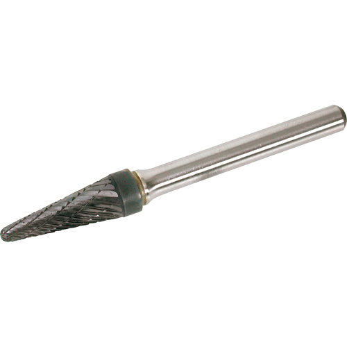 Solid Carbide Burr, SL-1, 1/4" Dia., 1/4" Shank, 5/8" Depth of Cut Moffatt Supply & Specialties