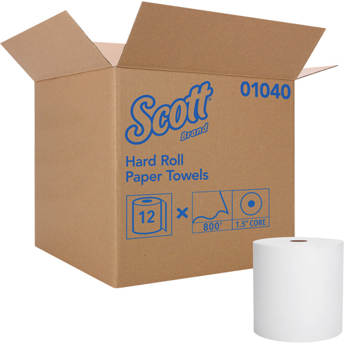 Serviettes en rouleaux durs Essential de Scott, 1 pli, Standard, 800' lo Moffatt Supply & Specialties