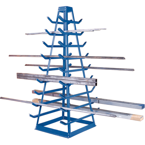 Supports pour tuyaux - Rangement horizontal, Horizontal, 9 Niveaux, 18" la x 40" p x 84" h, 1800 lb Cap. Moffatt Supply & Specialties