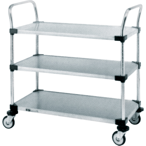 Standard-Duty Utility Carts, 2 Tiers, 18" W x 39" H x 36" D, 500 lbs. Capacity Moffatt Supply & Specialties