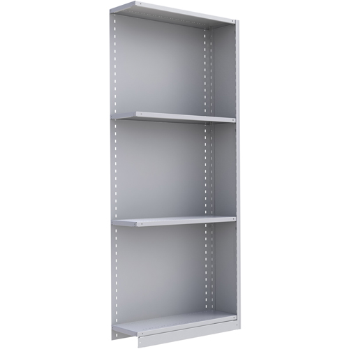 Interlok Shelving Unit, Steel, Boltless, 800 lbs. Capacity, 36" W x 88" H x 24" D Moffatt Supply & Specialties