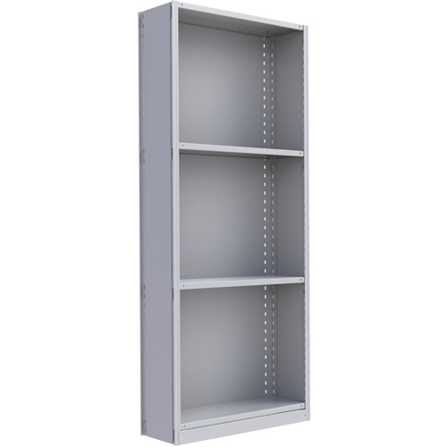 Interlok Shelving Unit, Steel, Boltless, 800 lbs. Capacity, 36" W x 88" H x 24" D Moffatt Supply & Specialties