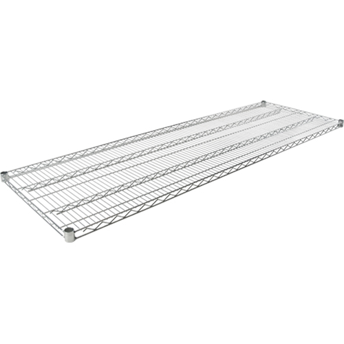 Wire Shelf for Heavy-Duty Chromate Wire Shelving, 60" W x 18" D, 600 lbs. Capacity Moffatt Supply & Specialties