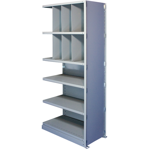 Interlok Shelving Unit, Steel, Boltless, Add-On, 48" W x 88" H x 12" D Moffatt Supply & Specialties