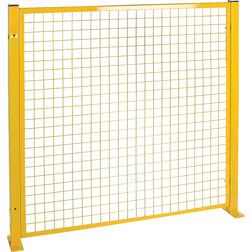 Protecteur de p&eacute;rim&egrave;tre de style treillis, 4' h x 4' la, Jaune Moffatt Supply & Specialties