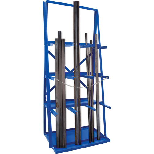 Bar Storage Rack, Vertical, 3 Levels, 36" W x 24" D x 84" H, 3000 lbs. Cap. Moffatt Supply & Specialties