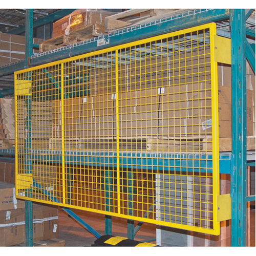 Pallet Back Rack Guards, 108" W x 48" H, 6" Brackets Moffatt Supply & Specialties