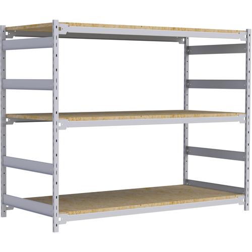 &eacute;tag&egrave;re-classeur de grande largeur, Acier, 3 Tablettes, 72" la x 32" p x 60" h Moffatt Supply & Specialties