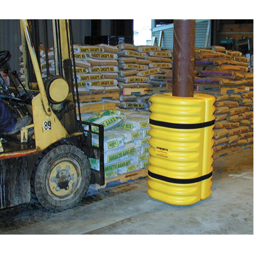 Protecteur de colonne, Ouverture int&eacute;rieure 12", 24" lo x 24" la x 42" h, Orange Moffatt Supply & Specialties