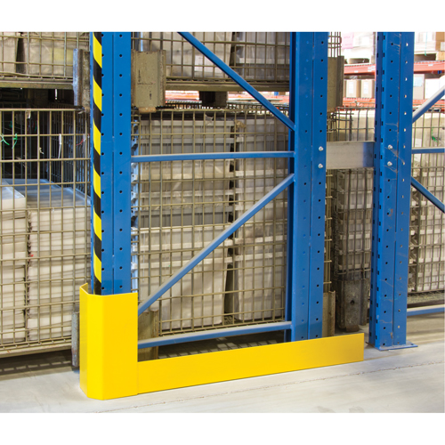 Racking Aisle Protectors, 3" W x 50" L x 16" H, Safety Yellow Moffatt Supply & Specialties