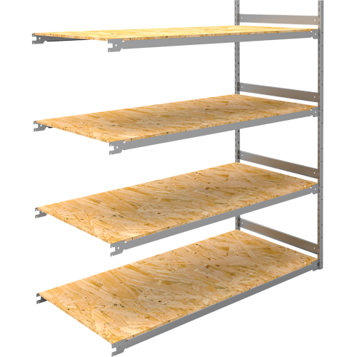 &eacute;tag&egrave;re-classeur de grande largeur, Acier, 4 Tablettes, 72" la x 32" p x 84" h, Ensemble Ajout Moffatt Supply & Specialties