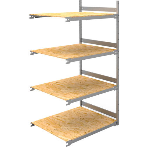 Wide Span Record Storage Shelving, Steel, 4 Shelves, 42" W x 32" D x 84" H, Add-On Kit Moffatt Supply & Specialties