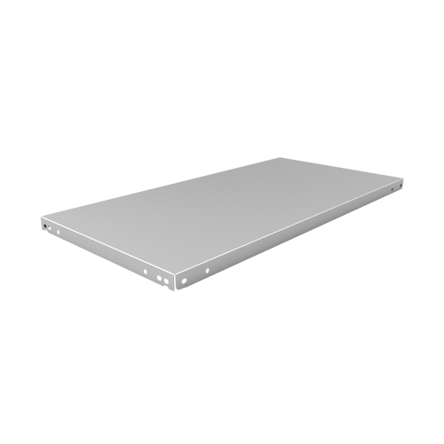 Tablette &agrave; corni&egrave;re perfor&eacute;e, Acier galvanis&eacute;, 48" la x 18" p Moffatt Supply & Specialties