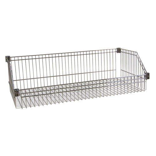 Wire Basket Shelf, 24" W x 48" D, 400 lbs. Capacity Moffatt Supply & Specialties
