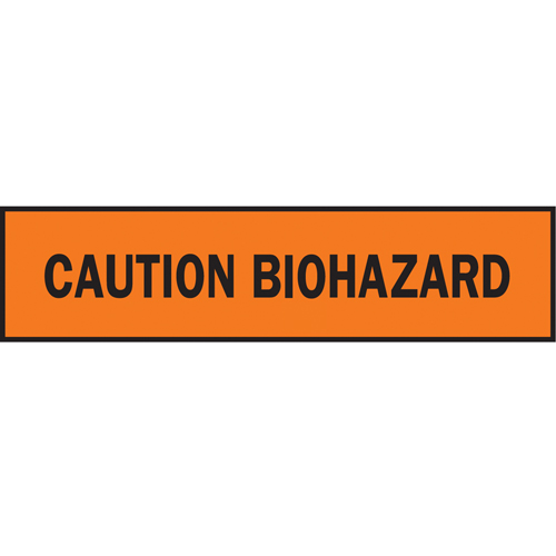 Barricade Tape, English, 3" W x 1000' L, 3.5 mils, Black on Orange Moffatt Supply & Specialties
