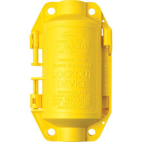 Dispositif de verrouillage Hubbell Plugout, Type Prise Moffatt Supply & Specialties