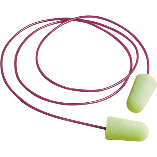 Bouchons d'oreilles en mousse Pura-Fit, Vrac - Boîte, Avec cordon Moffatt Supply & Specialties