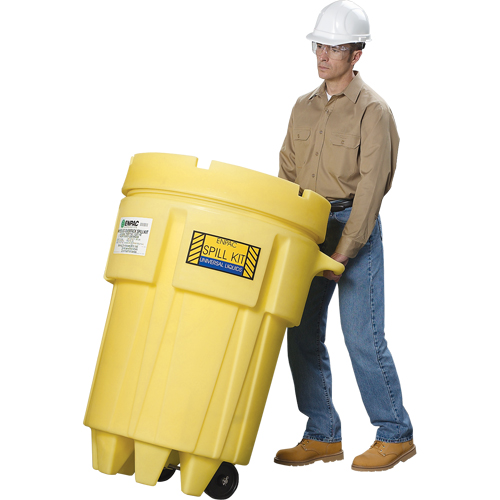 Barils de r&eacute;cup&eacute;ration sur roues Overpack, 95 gal. US, Mobile Moffatt Supply & Specialties