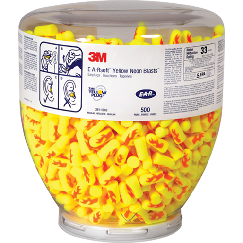 Bouchons d'oreilles E-A-RSoft Yellow Neon, Vrac - Contenant Moffatt Supply & Specialties