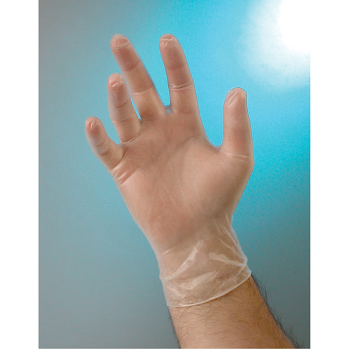 Gants d'examen, Petit, Vinyle, 4 mils, Sans poudre, Transparent, Classe 2 Moffatt Supply & Specialties