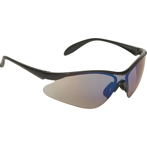 Lunettes de s&eacute;curit&eacute; JS410, Lentille Bleu/Miroir, Antibu&eacute;e/Anti-&eacute;gratignures, R&eacute;pond ou surpasse la norme CSA Z94.3 Moffatt Supply & Specialties