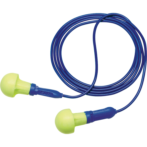 E-A-R Push-ins Metal Detectable Earplugs, Corded, One-Size, Bulk - Polybag, NRR 28 dB NRR dB Moffatt Supply & Specialties