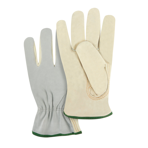 Split Back Driver's Gloves, Medium, Grain Cowhide Palm Moffatt Supply & Specialties