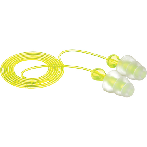 E-A-R Tri-Flange Reusable Earplugs, Corded, Bulk - Polybag, 26 dB NRR, One-Size Moffatt Supply & Specialties