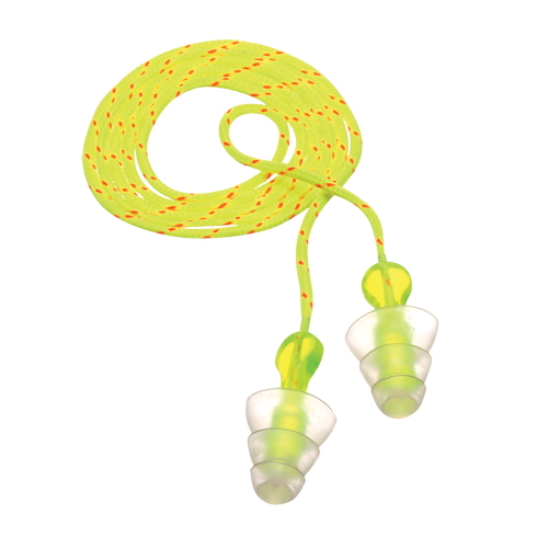 Bouchons d'oreilles r&eacute;utilisables &agrave; trois brides E-A-R, Avec cordon, Vrac - Sac en poly, 26 dB NRR, Taille unique Moffatt Supply & Specialties
