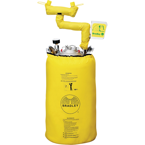 Portable Eyewash Station With Heater Jacket, Pressurized, 15 gal. Capacity, Meets ANSI Z358.1 Moffatt Supply & Specialties