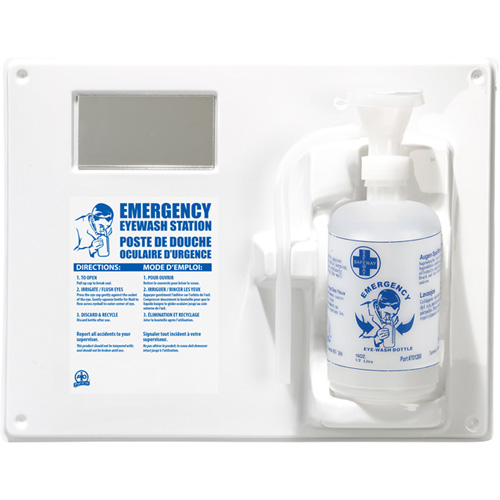 Poste de douche oculaire - Poste simple a/bouteille vide Moffatt Supply & Specialties