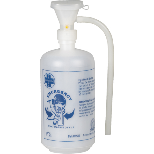 Bouteille pour douche oculaire avec coquille oculaire, Bouteille Vide, 32 oz Moffatt Supply & Specialties