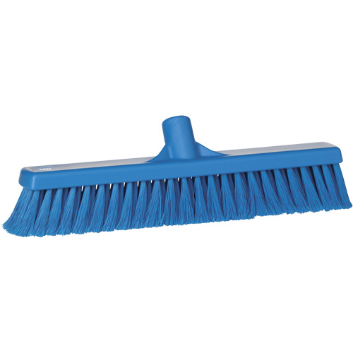 Balai hygi&eacute;nique pour service alimentaire, 15,7"x2", Polypropyl&egrave;ne, Bleu Moffatt Supply & Specialties