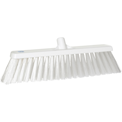 Large Particle Push Broom Head, 2-1/2", Polyester, White Moffatt Supply & Specialties